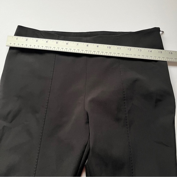 The Row Trousers Black Pants Business Casual Slacks Stretch Crepe Straight Sz 4 - Picture 6 of 15